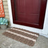 ON SALE Five Stripe Rope Mat - Brown with Light Tan Stripes
