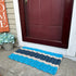 Five Stripe Rope Mat - Light Blue, Light Tan, & Navy