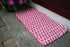 Double Weave Rope Mat - Pink & White