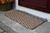 Three Stripes - Brown, Navy, Brown Rope Mat