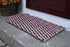 Double Weave Rope Mat - Burgundy, Light Tan