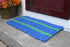 ON SALE Five Stripe Rope Mat - Royal Blue with 2 Green Stripes