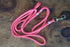 Pink Dog Leash with White & Pink Whipping