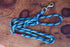 Multi Green Dog Leash with Red & Blue Whipping