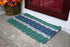 ON SALE Five Stripe Rope Mat - Dark Green, Silver, Navy
