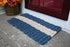 Three Stripe Rope Mat - Navy, Light Tan