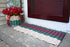 2 Stripe Light Tan & Hunter Green Basket and 5 Stripe Light Tan, Hunter Green, & Burgundy Rope Mat